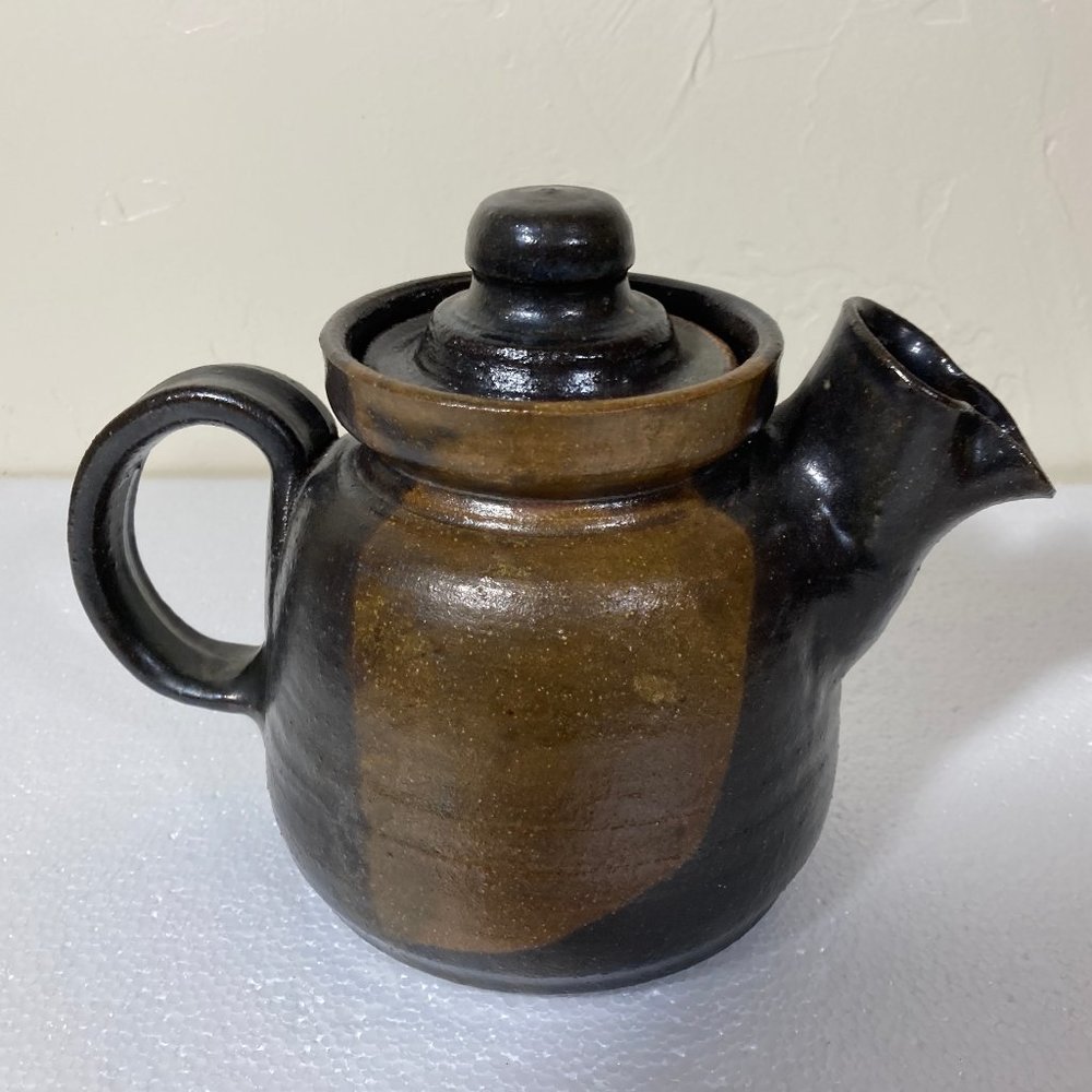 Hand Thrown Pottery Teapot Signed Bogdanowitz